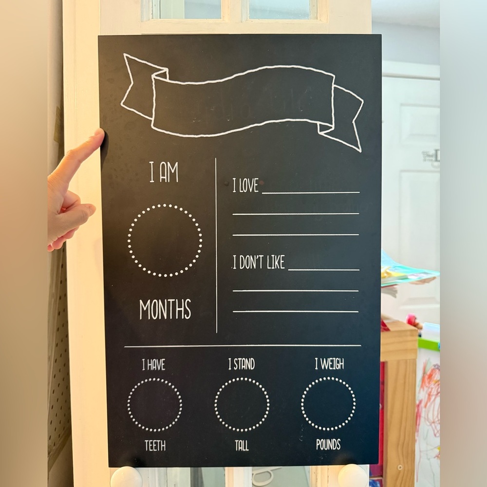 Baby Milestone Chalkboard